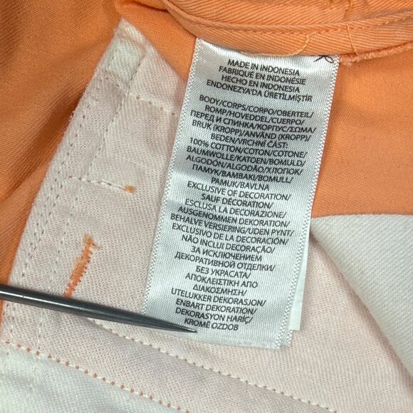 Polo Ralph Lauren Cargo Shorts Flat Front Orange Cotton Pockets Size 32 - Picture 11 of 12